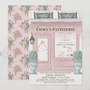 Convites Padaria francesa Patisserie Paris Chá de panela ro