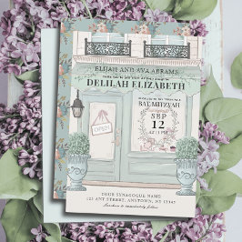 Convites Padaria Francesa Patisserie QR Green Bat Mitzvah