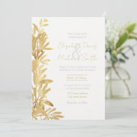 Padrão Branco do ramo Oleícola Dourado Elegante