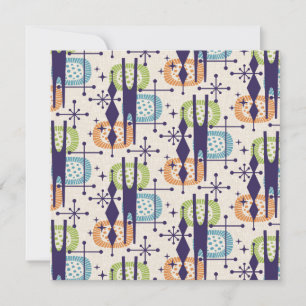 Convites Padrão de Abstrato de idade atômica moderna do mei