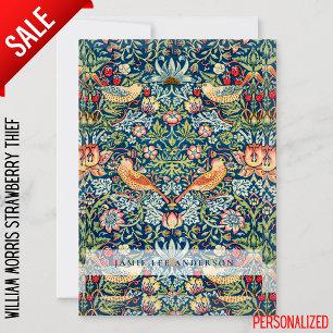 Convites Padrão de Aves William Morris da Marca Personaliza