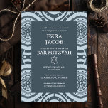 Convites Padrão de Boho Moderno Personalizado B'nai Bat Bar<br><div class="desc">Cartão perfeito para anunciar um bar mitzvah, bat mitzvah ou outra celebração judaica! Mão fez arte para você! TOTALMENTE PERSONALIZÁVEL! Clique em "Personalizar" acima para editar o texto. Clique em "editar usando a ferramenta design" para ajustar as fontes, as cores e os posicionamentos e para excluir o design do verso,...</div>