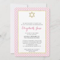 Padrão de bolinhas MTD MITZVAH cor-de-rosa-reluzen