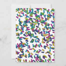 Convites Padrão de borrifadas espalhadas