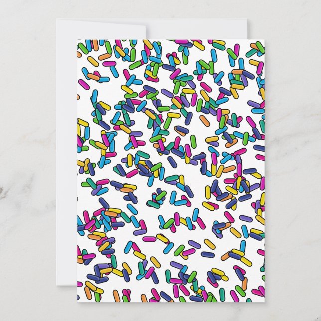 Convites Padrão de borrifadas espalhadas (Frente)