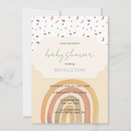 Convites Padrão de Cores do Arco-Íris do outono