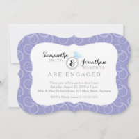 Padrão de espiral branca, Festa de noivado púrpura