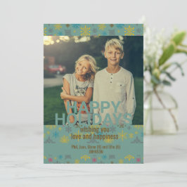 Convites Padrão de Floco de Neve Azul Moderno