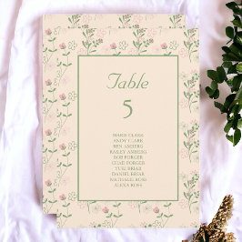 Convites Padrão de Flor Verde Rosa Y2K 70s Rosa Verde