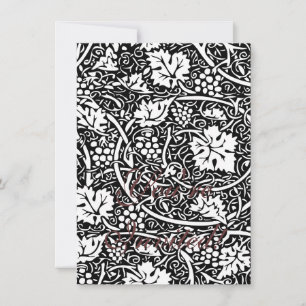 Convites Padrão de Forma de Papel de Carteira Floral Vinta