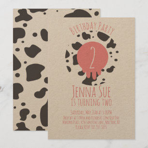 Convites Padrão de Impressão de Animais de Festa de anive