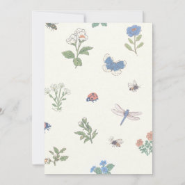 Convites Padrão de Jardim Botânico de Flores Silvestres Flo