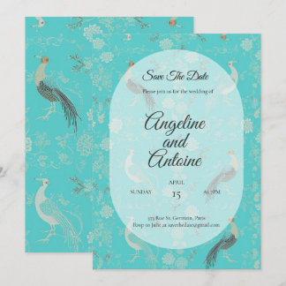 Convites Padrão de luxo Secret d'Indochine Chinoiserie