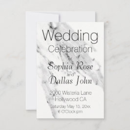 Convites Padrão de mármore branco da cinza negra moderna