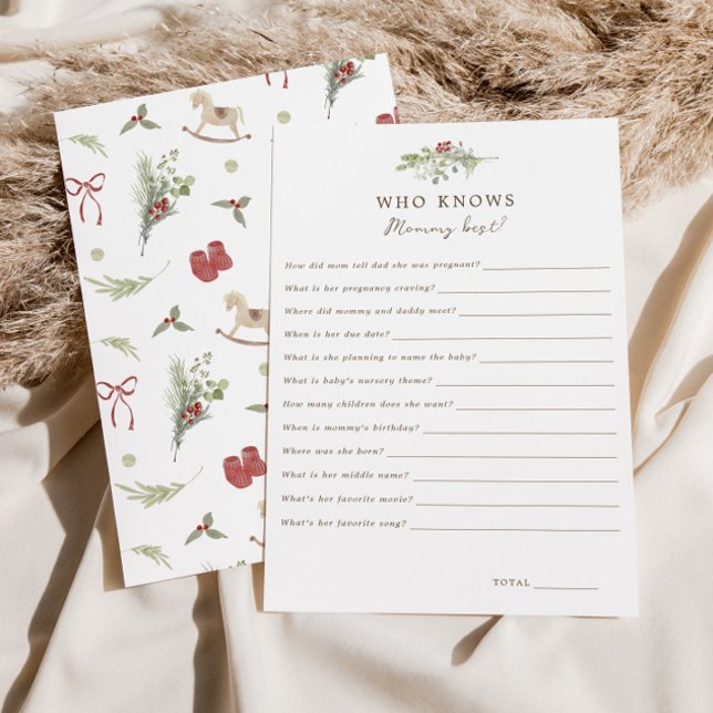 Convites Padrão de Natal Que Conhece A Melhor Placa De Jogo (Criador carregado)