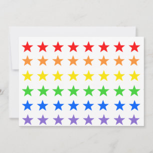 Convites Padrão de Starry Colorido Moderno