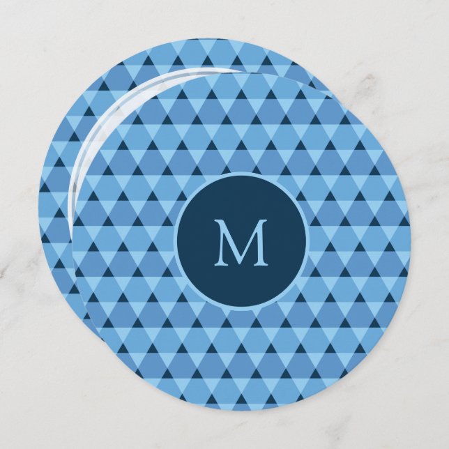 Convites Padrão de triângulos (Frente/Verso)