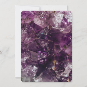Convites Padrão Energético Purple Ametyst Crystal Quartz