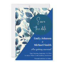 Padrão floral em estilo de cor azul e turquesa