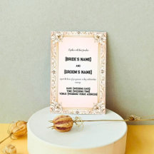 Padrão Floral Personalizado Belo Casamento