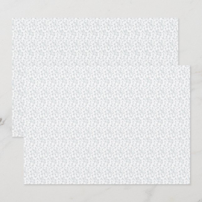 Convites Padrão Geométrico de Inverno Personalizado (Frente/Verso)