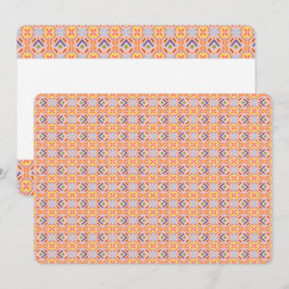Convites Padrão Geométrico Mosaico Pixel Pastel Retro