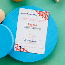 Padrão Laranja Branco SHRIMPLY, Chá de fraldas Aqi