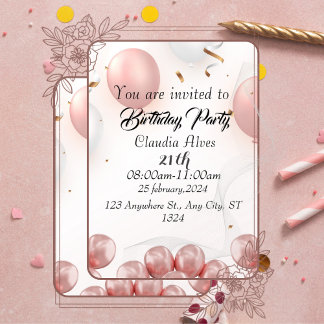 Convites padrão-leopardo aniversário de 21 anos preto-de-ou