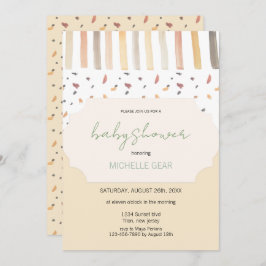 Convites Padrão Moderno de Cores de Pastel do outono