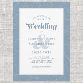 Convites Padrão moderno de folhas simples de Abstrato | Azu