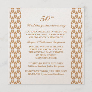Convites Padrão Ornate Casamento Aniversário