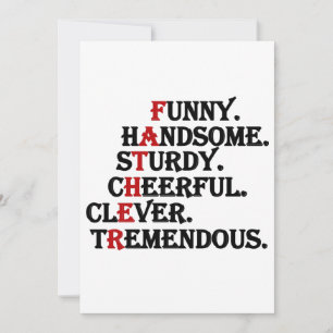 Convites Padre Funny Belsome Dia de os pais