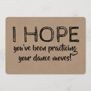 Convites Padrinho de casamento de dança engraçada ou melhor