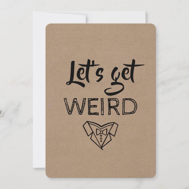 Convites Padrinho de casamento Moderno / Melhor Proposta En (Frente)