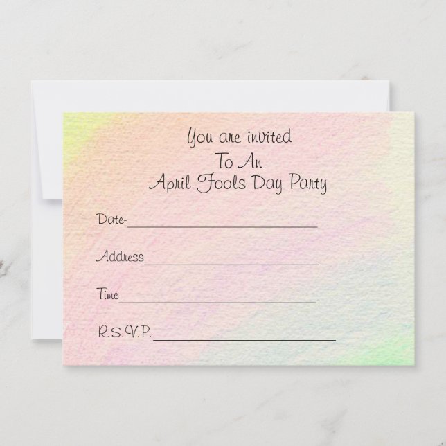 Convites Padrões de abril - (Frente)