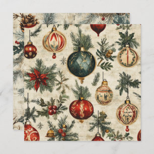 Convites Padrões de Festividade de Vintage Imprimíveis em P