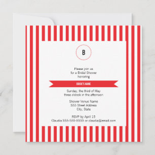 Convites Padrões de marca - padrão vermelho e branco