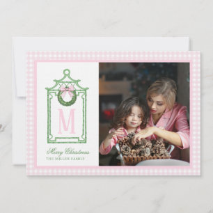 Convites Pagoda de Natal da China pré-desidratada Monograma