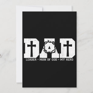 Convites Pai abençoado Papai Cruz Cristão Religioso Pai