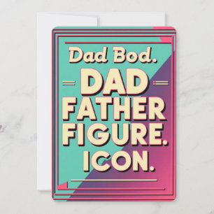 Convites Pai Bod, Padre Figura, Ícone. - Dia dos Pais