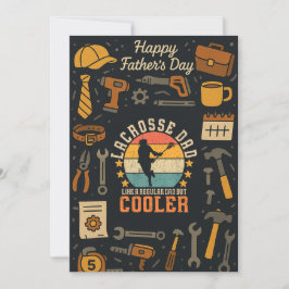 Convites Pai De Lacrosse Vintage Como Um Pai Regular, Mas M