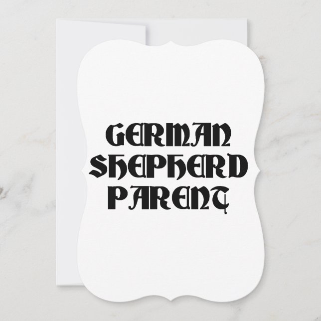 Convites pai do german shepherd (Frente)
