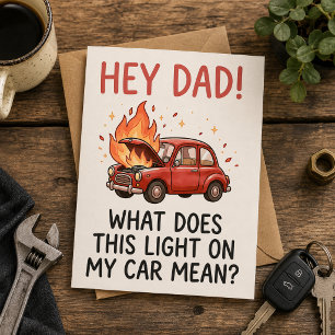 Convites “Pai, O Que Significa Esta Luz No Meu Carro?”Citaç