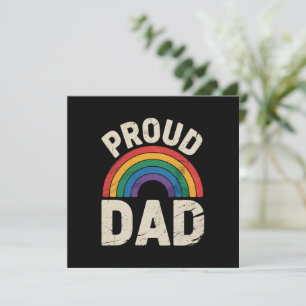 Convites Pai Orgulhoso LGBTQ Orgulho Gay Aliado LGBTQ Dia d