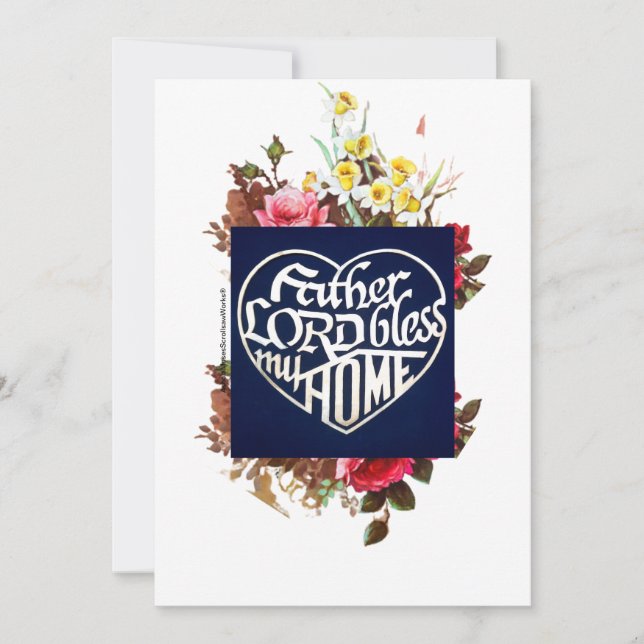 Convites Pai SENHOR abençoe minha Casa (Frente)