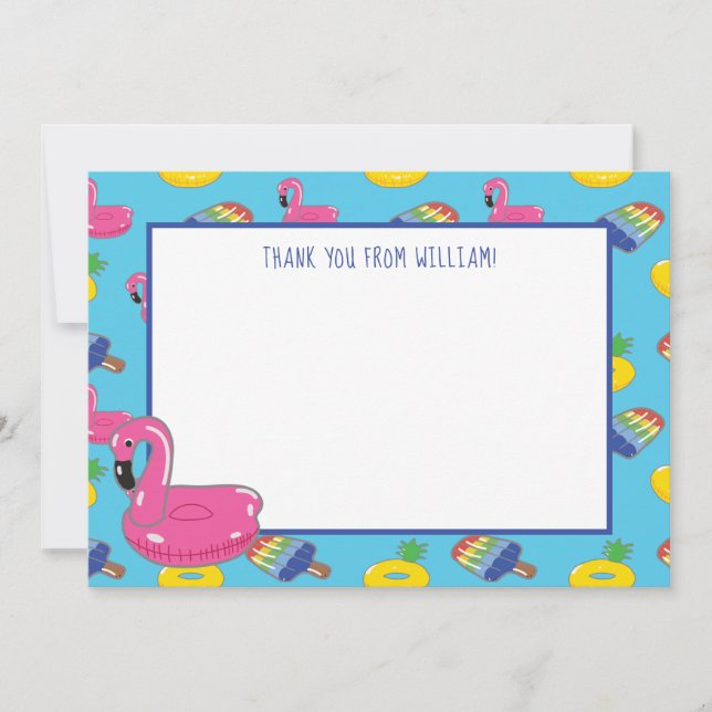 Convites Painel plano padrão da Piscina de piscina flutuant (Frente)