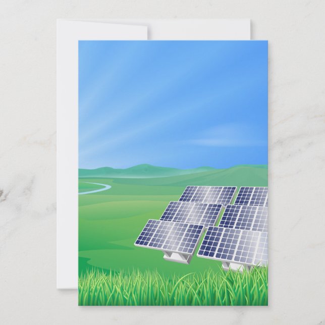 Convites Painel Solar Ecológico na Paisagem (Frente)