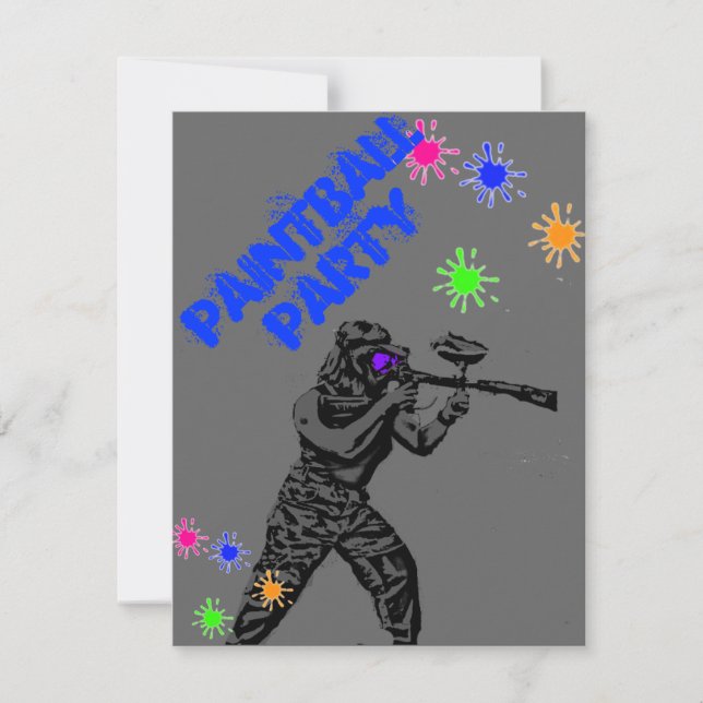 Convites paintball invite1 (Frente)