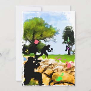 Convites Paintball no Primavera