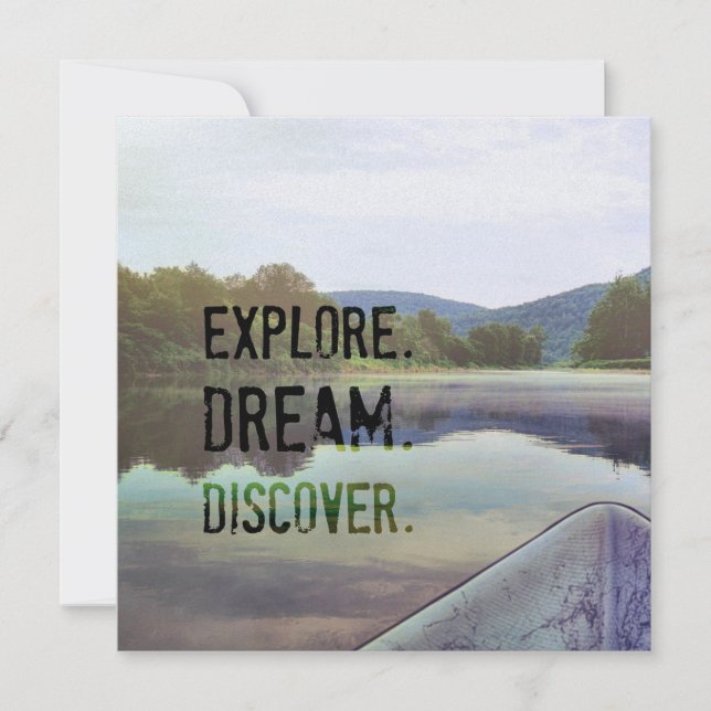 Convites PAINTED RIVER 5.25 x 5.25 card (Frente)